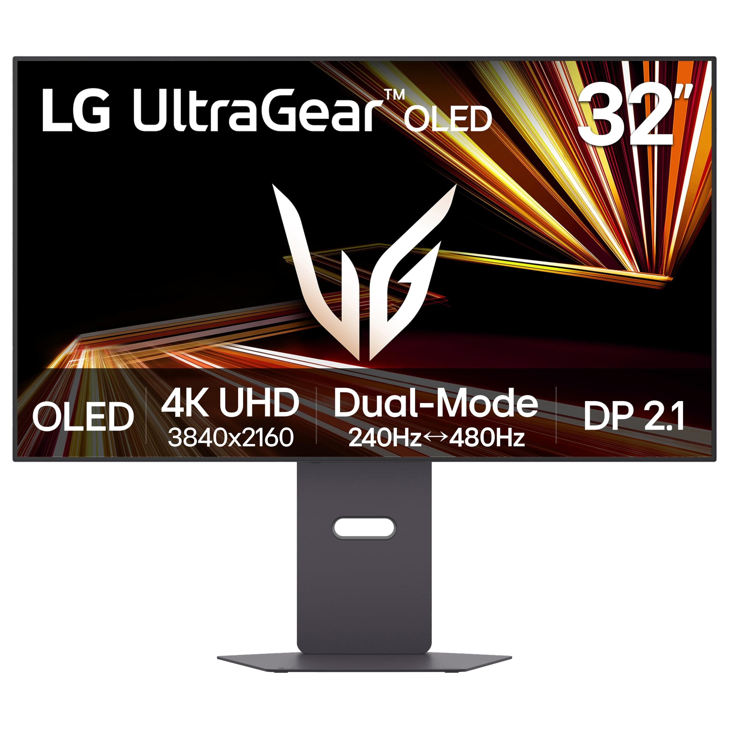 LG 32GX870A-B 32-inch Ultragear 4K UHD (3840 x 2160) OLED Gaming Monitor, Dual-Mode, 240Hz, 0.03ms, NVIDIA, AMD FreeSync Premium Pro, VESA DisplayHDR True Black 400, USB Type-C, DP2.1