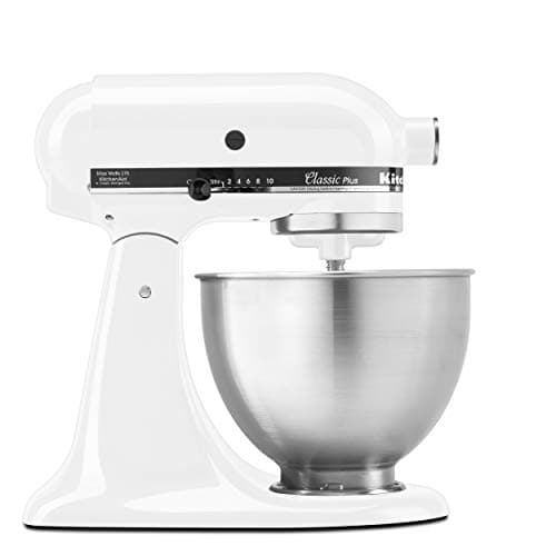 KitchenAid Classic Plus KSM75 4.5-Quart Tilt-Head Stand Mixer โ White