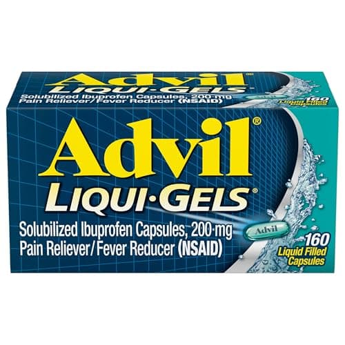 Advil Liqui-Gels Pain Reliever and Fever Reducer 200mg 160-Count