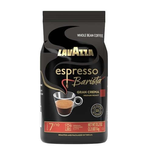 Lavazza Espresso Barista Gran Crema Whole Bean Coffee, 2.2 lb Bag
