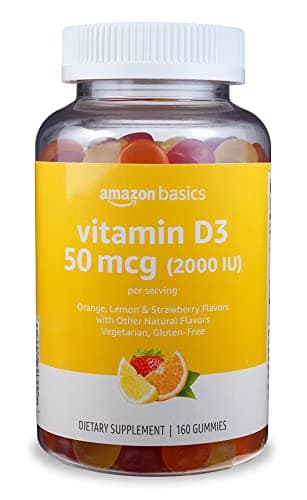 Amazon Basics Vitamin D3 2000 IU Gummies 160-Count