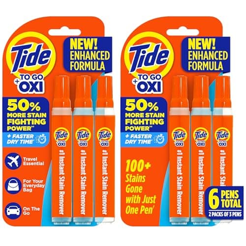 Tide To Go Plus Oxi Stain Remover Pens, 6-Pack