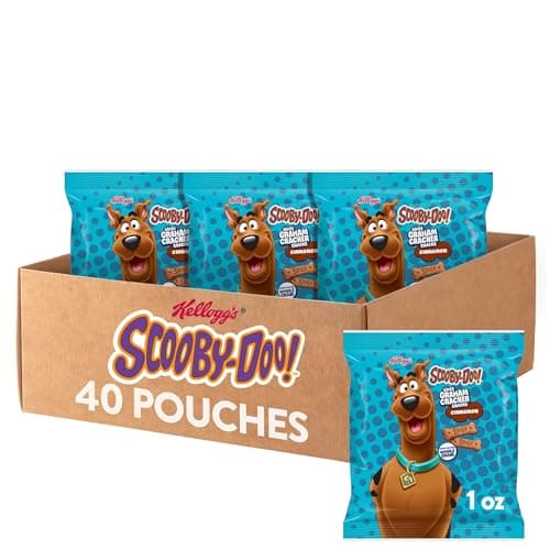 Kellogg's Scooby-Doo! Baked Graham Cracker Snacks, 40-Count Variety