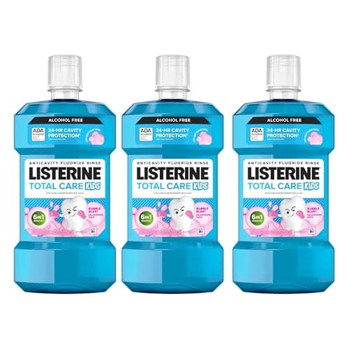 Listerine Total Care Kids Mouthwash 500mL (3-Pack)