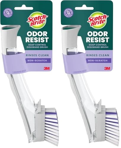 Scotch-Brite Advanced Soap Control Dishwand Brush Scrubber, 2-Pack