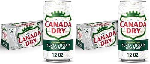 Canada Dry Zero Sugar Ginger Ale Soda, 12 fl oz Cans (24-Pack)